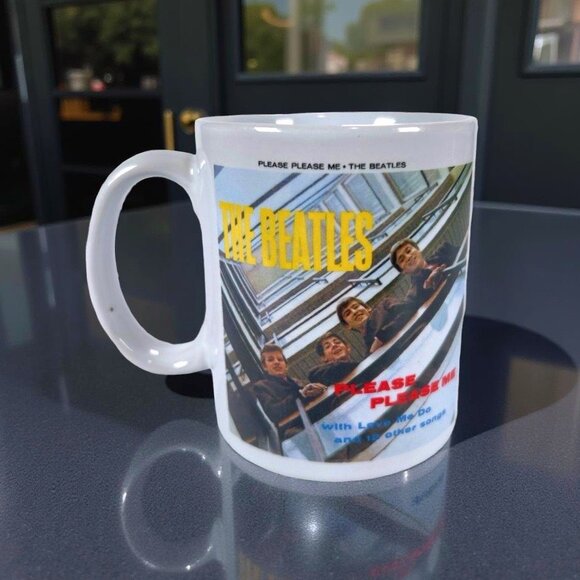 The Beatles Please Please Me Album Cover Ceramic Mug 10 oz - Picture 1 of 5